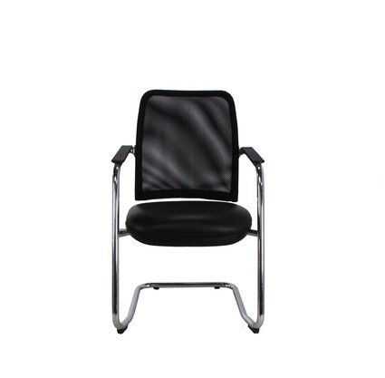 Cadeira Aproximação NewNet Tela Preta Base Cromada- Cavaletti