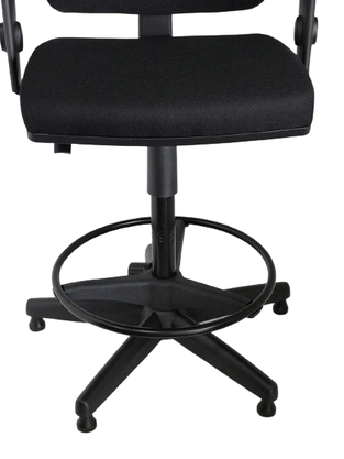 Cadeira Diretor Pro Opera. Base Gir.Fixa Braço T Preto- Cavaletti