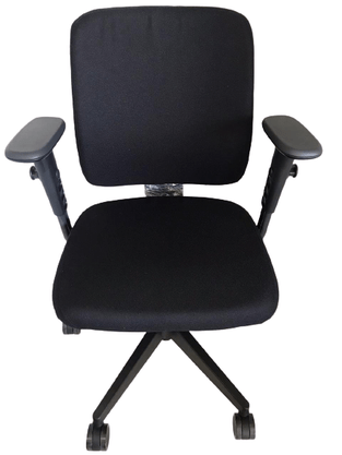 Cadeira Diretora Idea Preto Base Gir. Braço Regulável