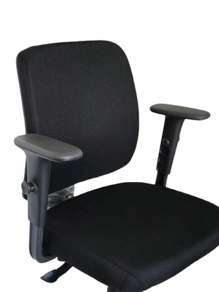 Cadeira Diretora Idea Preto Base Gir. Braço Regulável