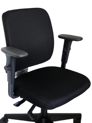 Cadeira Diretora Idea Preto Base Gir. Braço Regulável