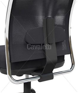 Cadeira Presidente NewNet com Encosto Base Cromada Cec Preto- Cavaletti