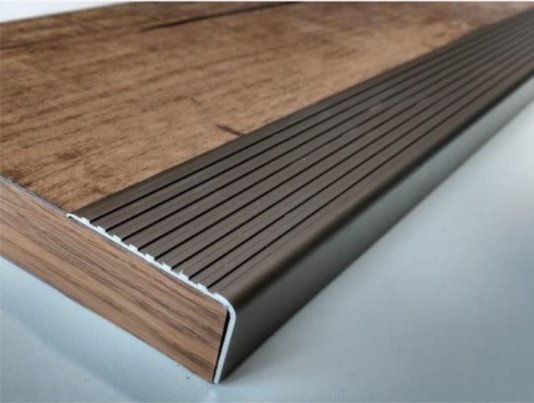 Cantoneira F Alumínio 30x10mm para Acabamento Fume- Valor por m¹