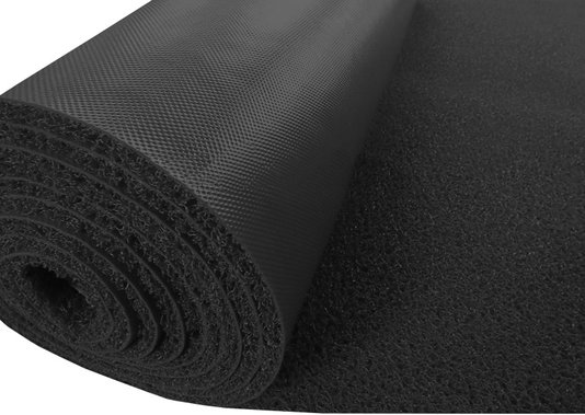 Capacho em Manta Preto Largura 120cm- Valor por metro quadrado