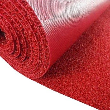 Capacho em Manta Vermelho Largura 120cm- Metro quadrado