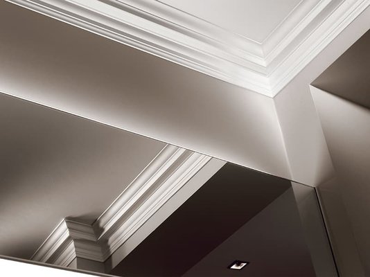 Rodateto Poliestireno K1 30x20x2000mm Branco Gart- 2m