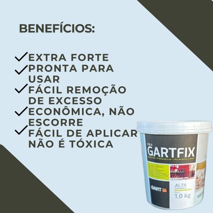 Cola para Acabamentos Gartfix-pote com 1kg