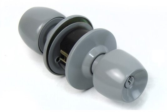 Fechadura Tubular Premium Múltipla 90mm Cinza