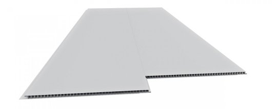 Forro PVC Liso Junta Seca 200mm Branco Plasbil - M2