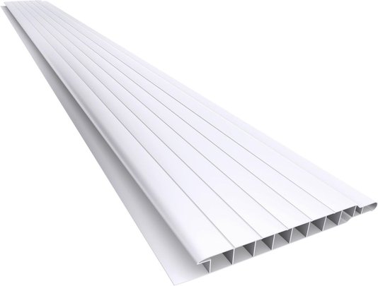 Forro PVC Nobre Frisado 100x3000x10mm Branco Plasbil-M2
