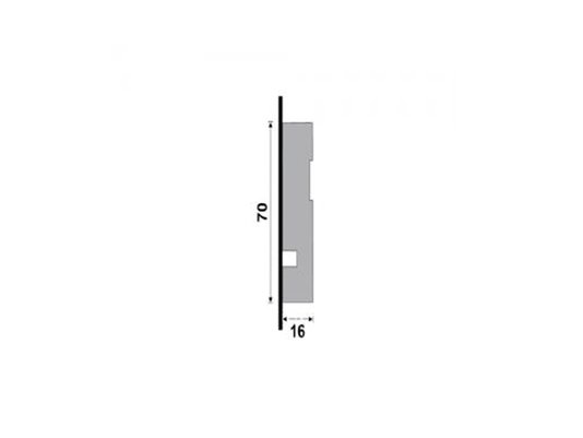 Guarnição/Vista Santa Luzia Moderna 456 7cm Branco-2,40mts