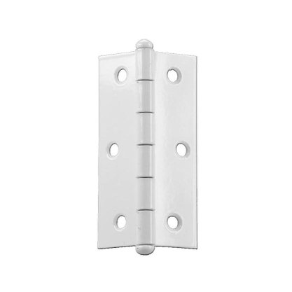 Kit com 3 Dobradiças 76x48mm Branca para Portas