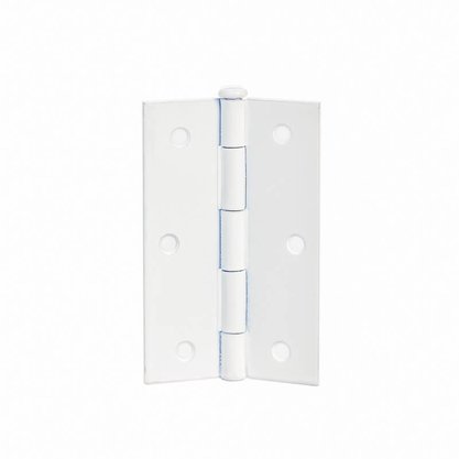 Kit com 3 Dobradiças 76x48mm Branca para Portas