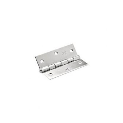 Kit com 3 Dobradiças 76x48mm Zincada para Portas