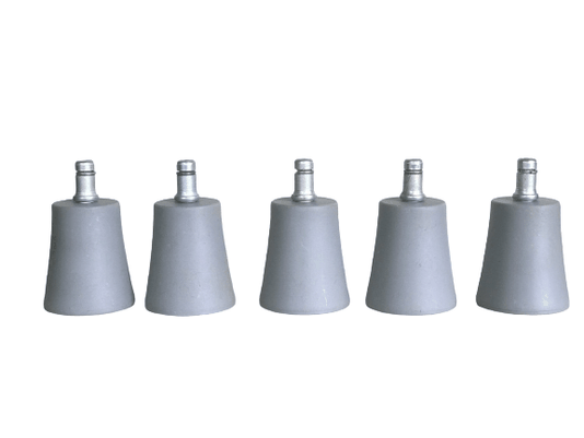 Kit com 5 Sapatas Alta Cinza para Cadeira Fixa