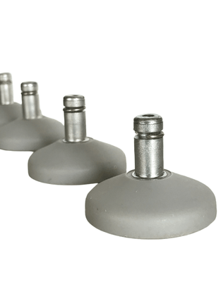 Kit com 5 Sapatas Baixa Cinza para Cadeira Fixa