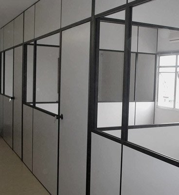 Kit Porta Eucatex 820x2110x35mm cor Cristal c/ Preto