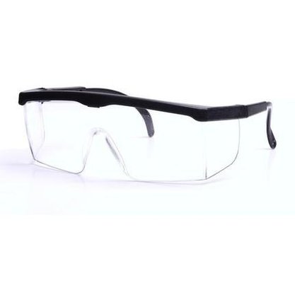Óculos de Proteção Incolor com Reg. e Contorno Preto