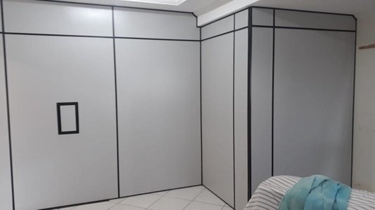 Painel divisória Eucatex 1200x2110x35mm Cristal - M2