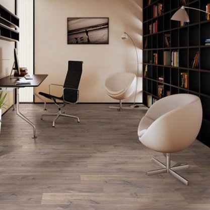 Piso Laminado click Smart 190x1200x7mm Carvalho Escuro Midnight Quick Step