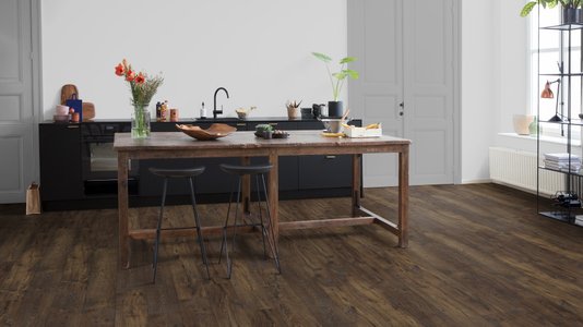 Piso Laminado Eligna Wide 190x1380x8mm Quick Step Castanheiro Escuro