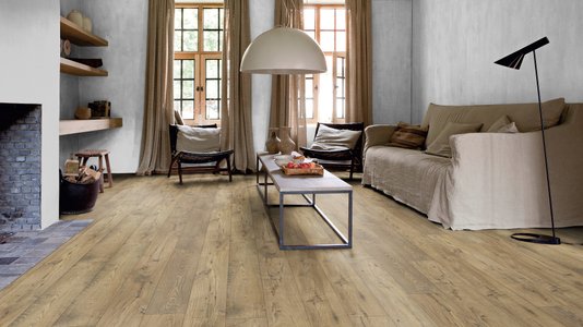 Piso Laminado Eligna Wide 190x1380x8mm Quick Step Castanheiro Natural