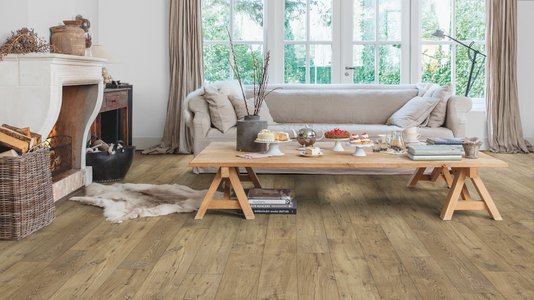 Piso Laminado Eligna Wide 190x1380x8mm Quick Step Castanheiro Natural