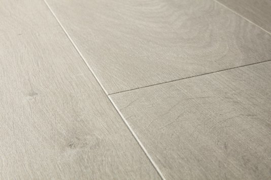 Piso Laminado Impressive 190x1380x8mm Quick Step Carvalho Cinza Suave