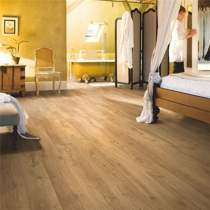 Piso Laminado Impressive 190x1380x8mm Quick Step Carvalho Clássico Natural