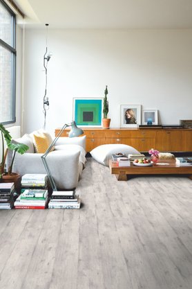 Piso Laminado Impressive 190x1380x8mm Quick Step Concreto Amadeirado