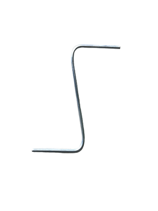 Presilha em Z p/ forro modular 70x70x3.4mm-pct 10unid