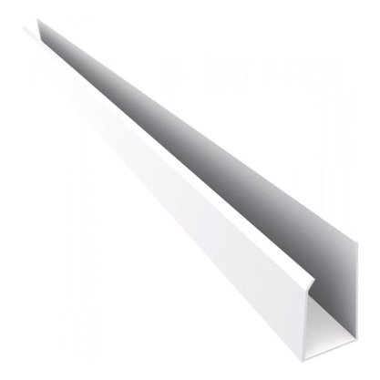 Rodaforro Arremate U 30x10x6000mm Branco- barra 6mts