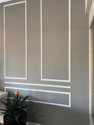 Rodameio Boiserie de MDF Premium 300x150x2400mm Branco -Barra com 2,40mts