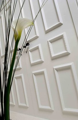 Rodameio Boiserie de PU S4 20x40x2000mm Branco Gart-2m