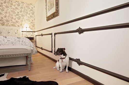 Rodameio Boiserie de PU S4 20x40x2000mm Branco Gart-2m