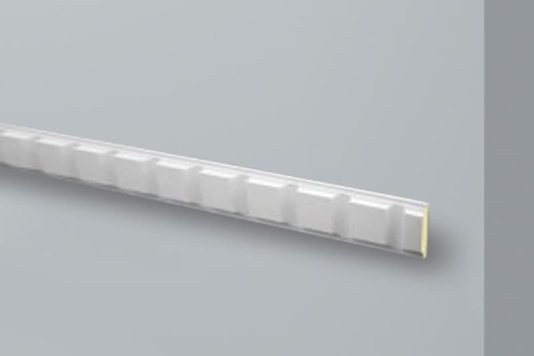 Rodameio Boiserie de PU S5 13x50x2000mm Branco Gart-2m