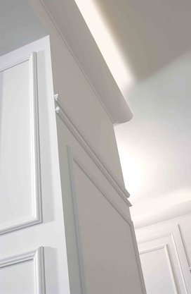 Rodameio Boiserie de Poliestireno SP2N 10x21x2000mm Branco Gart- Barra com 2mts