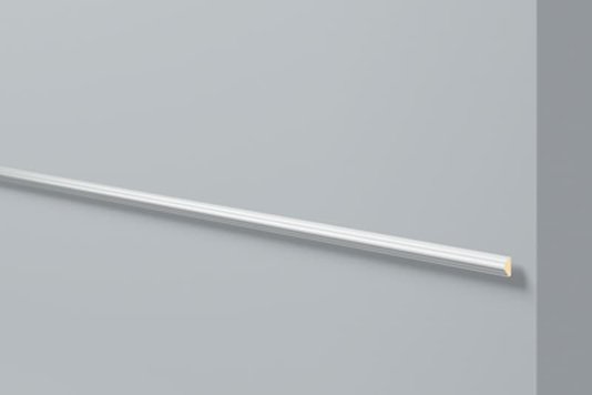 Rodameio Boiserie de Poliestireno SP3N 13x23x2000mm Branco Gart- Barra com 2mts