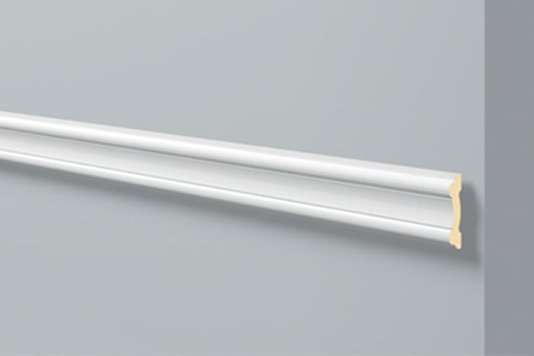 Rodameio Boiserie de Poliestireno Z1550 20x80x2000mm Branco Gart- Barra com 2mts