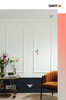 Rodameio Boiserie de PU S2 10x25x2000mm Branco Gart-2m