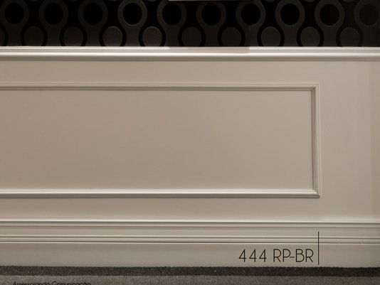 Rodapé Santa Luzia de Poliestireno Clássica 444 96X20mm Branco -2,40mts