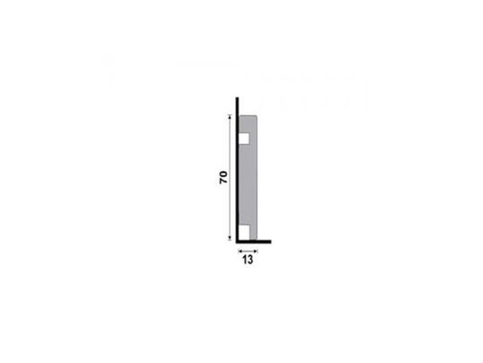 Rodapé Santa Luzia de Poliestireno Moderna 451 7cm Branco-2,40mts