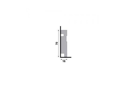 Rodapé Santa Luzia Poliestireno Moderna 456 7cm Branco-2,40m