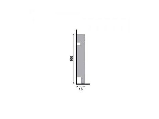Rodapé Santa Luzia Poliestireno Moderna 460 100x16mm Branco-2,40m