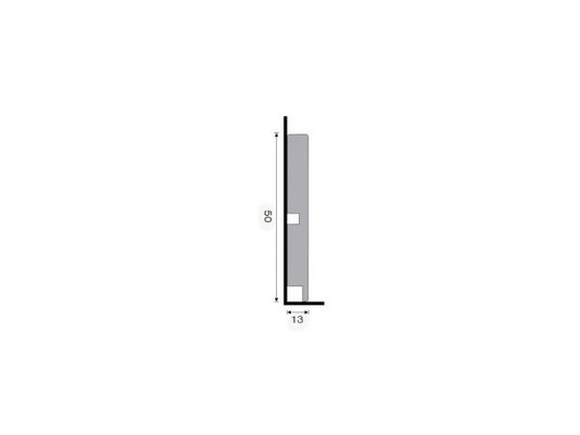 Rodapé Santa Luzia Poliestireno Moderna 473 50X13mm Branco-2,40m