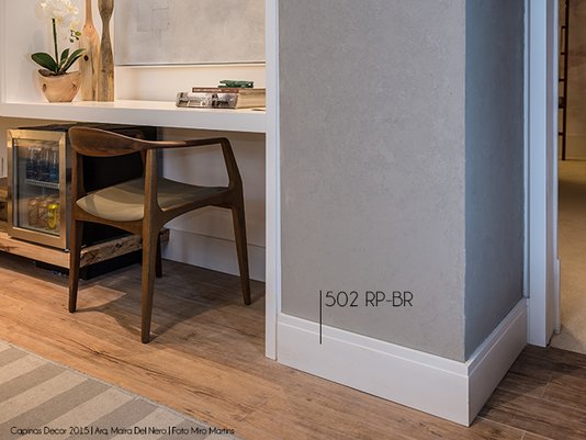 Rodapé Santa Luzia Poliestireno Moderna 502 150X16mm Branco-2,40m