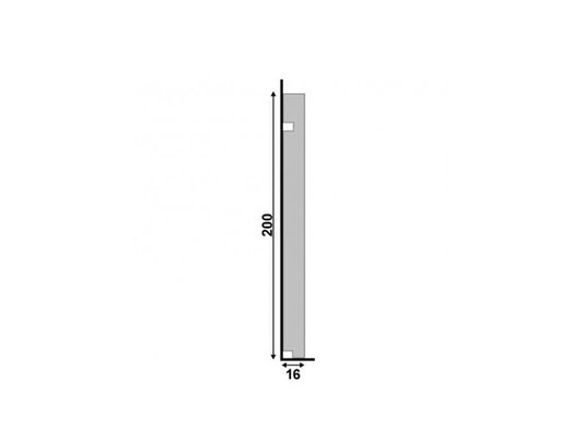 Rodapé Santa Luzia Poliestireno Moderna 506 200X16mm Branco-2,40m