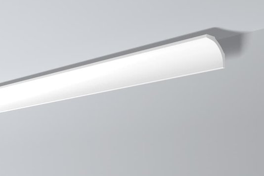 Rodateto Poliestireno B1 80X65x2000mm Branco Gart-2m