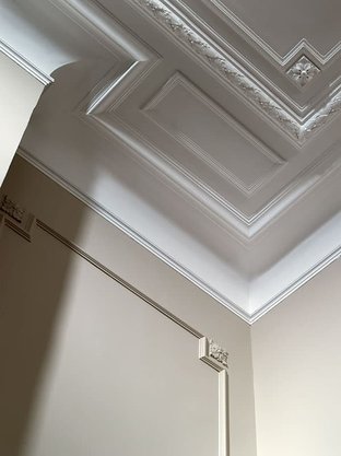 Rodateto Poliestireno F 30x35x2000mm Branco Gart- 2m