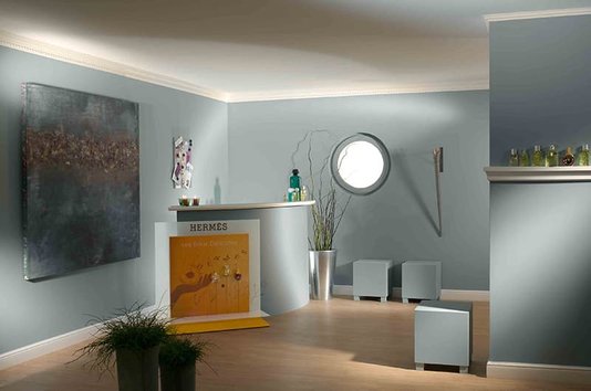 Rodateto Poliestireno GT 120x50x2000mm Branco Gart- 2m
